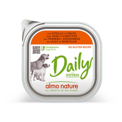 Almo Nature Daily Dog Vitello e carote 100g