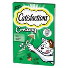 Catisfactions Snack per Gatto Creamy Erba Gatta 4pz x 10gr