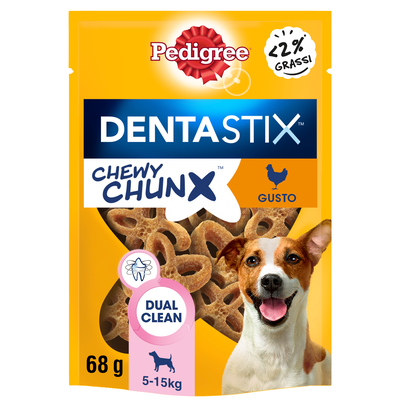 Pedigree Dog Chewy Chunx Mini al Pollo 68grx5pz