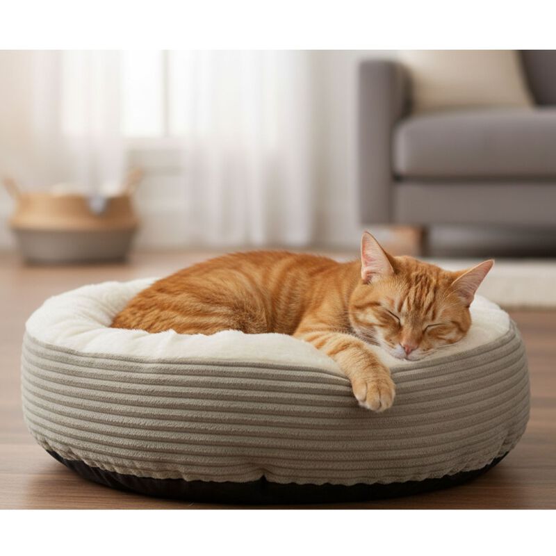 L'Isola dei Tesori Cuccia Ciambella con cuscino estraibile 60xh24 cm