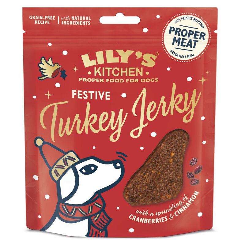 Lily's Kitchen Dog Adult Snack Jerky al tacchino 70 gr ed. Natale 2025