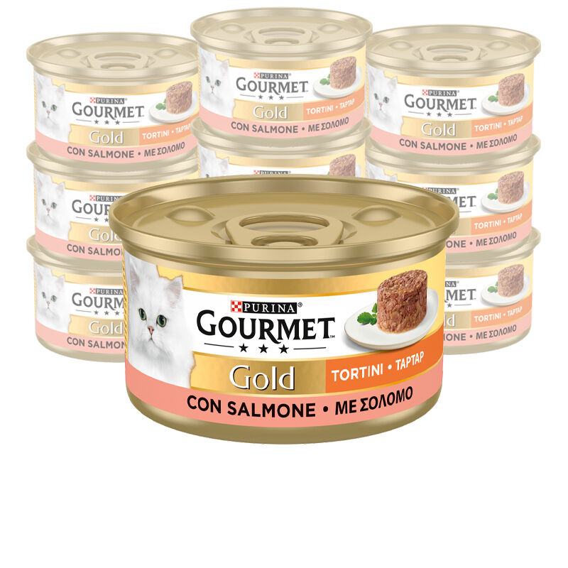 Gourmet Gold Tortini Cat Adult  con Salmone 85 gr