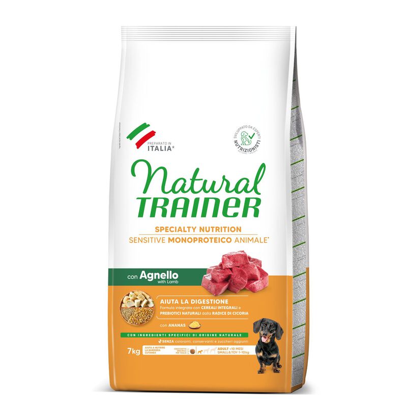 Natural Trainer Dog Adult Mini Sensitive No Grain con Agnello 7 kg