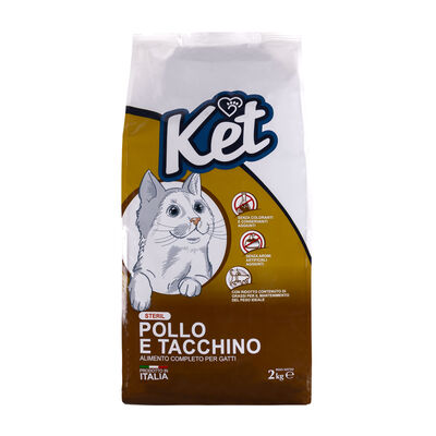Ket Cat Adult Sterilised All breeds Pollo e Tacchino 2 kg