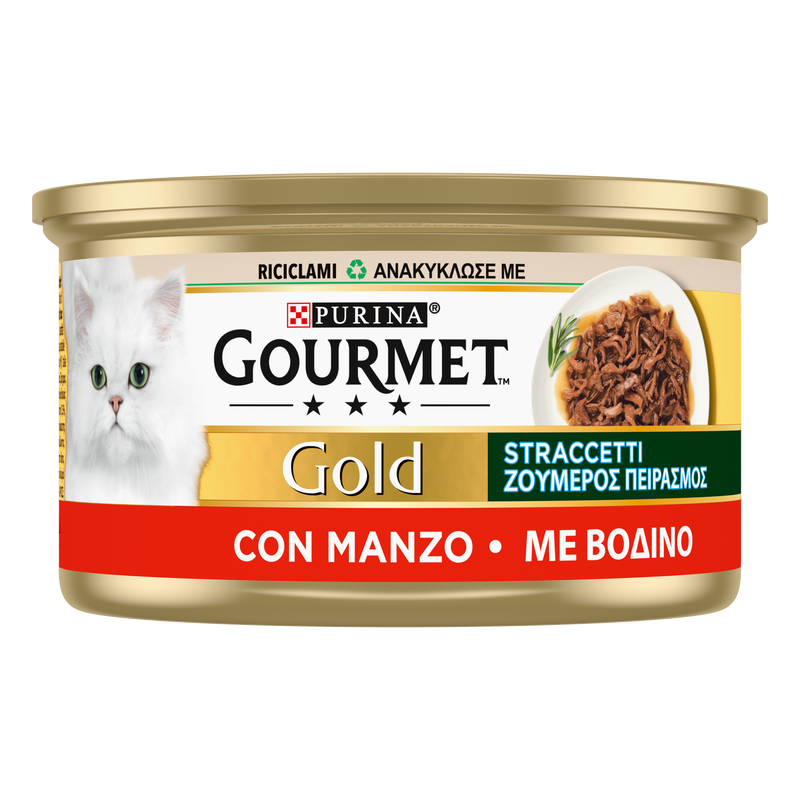 Gourmet Gold con Sfilaccetti di Manzo 85gr
