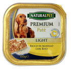 Naturalpet Premium Dog Low fat Paté Ricco in Agnello con Riso 150 gr image number 0