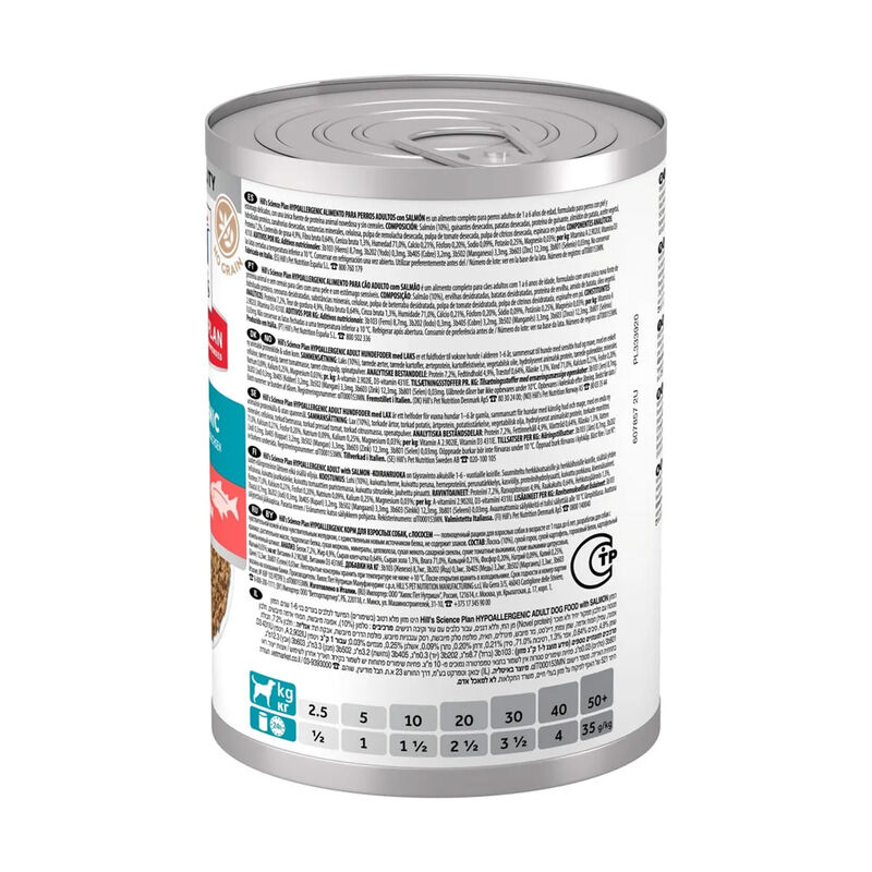 Hill's Science Plan Dog Adult Hypoallergenic con Salmone 363gr