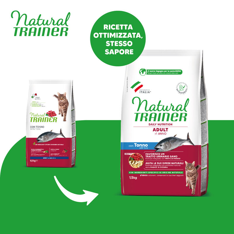 Natural Trainer Cat Adult con Tonno 1,5 kg