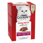 Gourmet Mon Petit Cat Adult con Manzo, Vitello, Agnello 6x50 gr image number 0