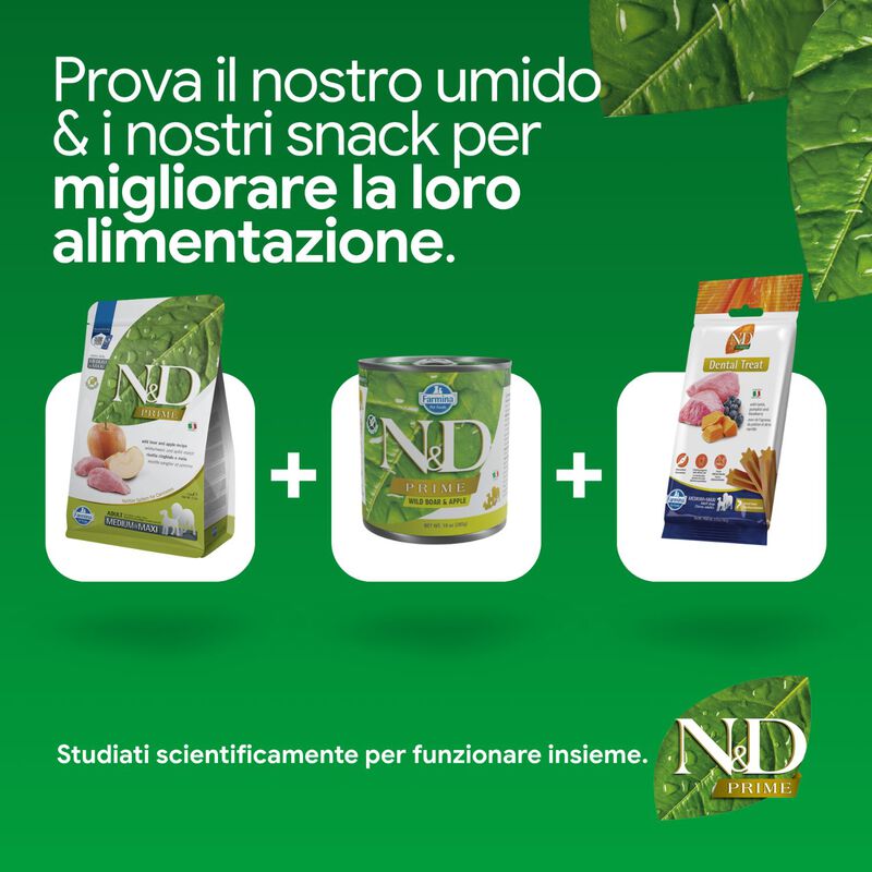 N&D Farmina Prime Dog Adult Medium & Maxi Cinghiale & Mela 2,5 kg
