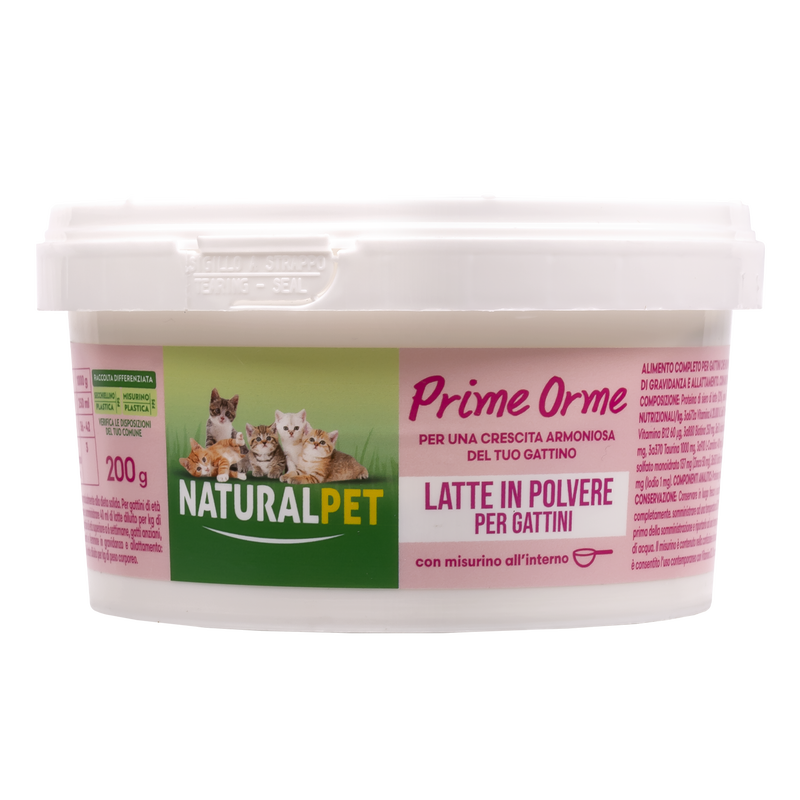Naturalpet Prime Orme latte in polvere per gattini 200 gr