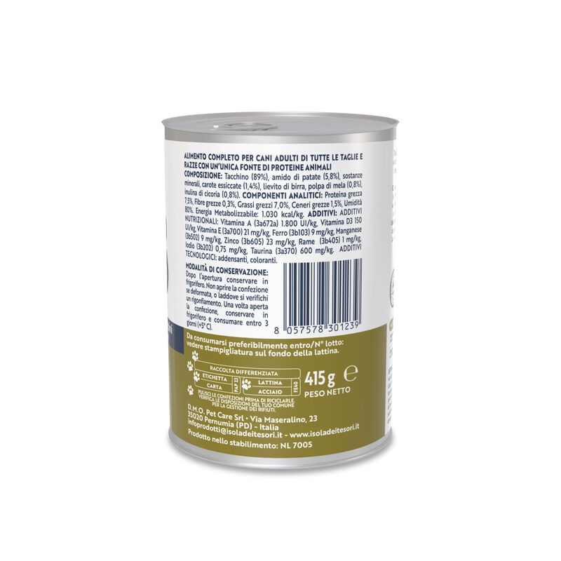 Monopro Bocconcini in Salsa per cani adulti Tacchino 415 gr
