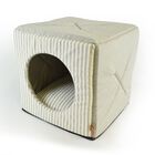 L'Isola dei Tesori Cuccia Cubo Righe Verdi 40x40x40 cm