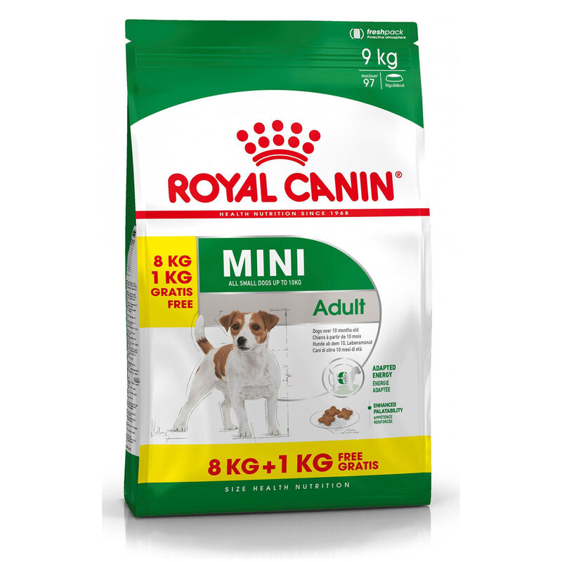 Royal Canin Dog Mini Adult 8 kg + 1kg Omaggio