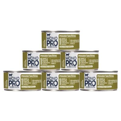 Monopro Cat Mousse Tacchino 85gr