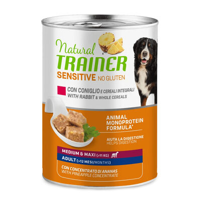 Natural trainer Dog Adult Medium&Maxi No Gluten Coniglio 400gr