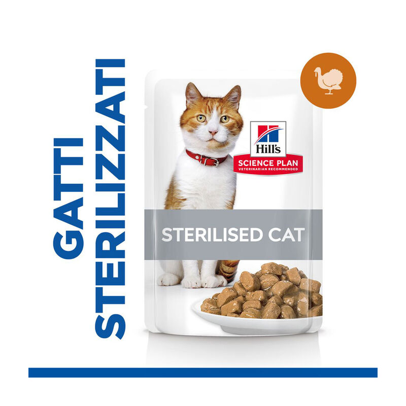 Hill's Science Plan Cat Adult Sterilised con Tacchino 85 gr