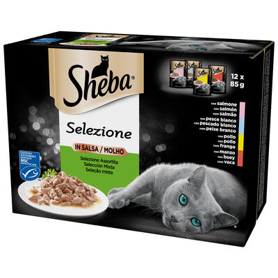 Sheba Cat Selezione Assortita in salsa 12x85 gr