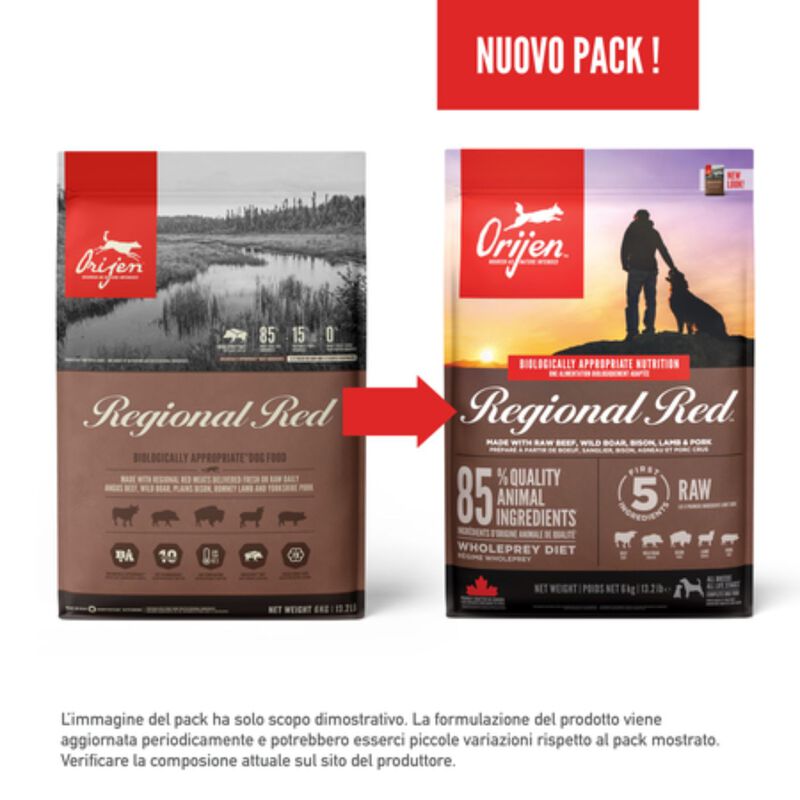Orijen Regional Red Cane Adulto 11,4 Kg