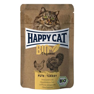 Happy Cat Bio Organic Pollo e tacchino 85 gr
