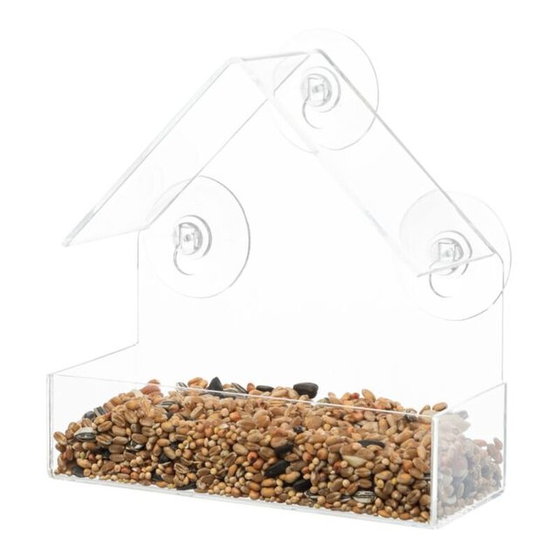 Trixie Mangiatoia per uccelli Trasparente 225 ml/15 x 15 x 6 cm