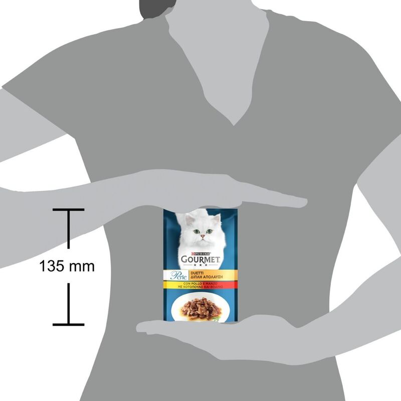 Gourmet Perle Duetti Cat Adult con Manzo e Pollo 85 gr