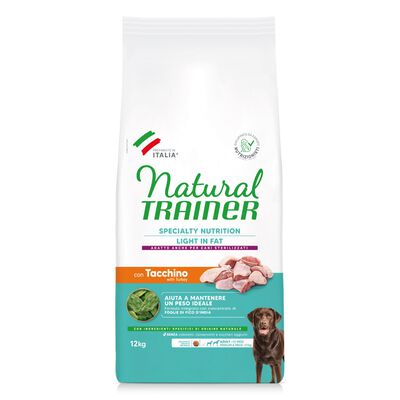 Natural Trainer Dog Maxi Adult Light in Fat Tacchino 12 kg
