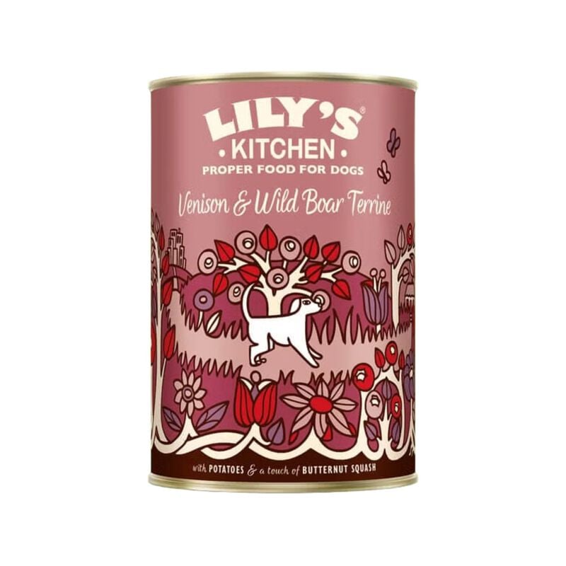 Lily's Kitchen Dog Adult Venison Wild Boar Terrine con Patate Zucca e Fagioli Verdi 400 gr