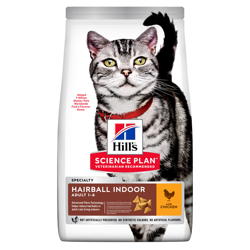 Hill's Science Plan Cat Adult Hairball Indoor al Pollo 1,5 kg