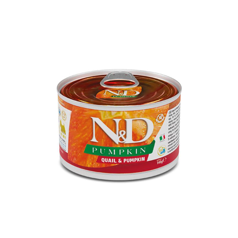 Farmina N&D Pumpkin Dog Adult Mini Quaglia & Zucca 140 gr