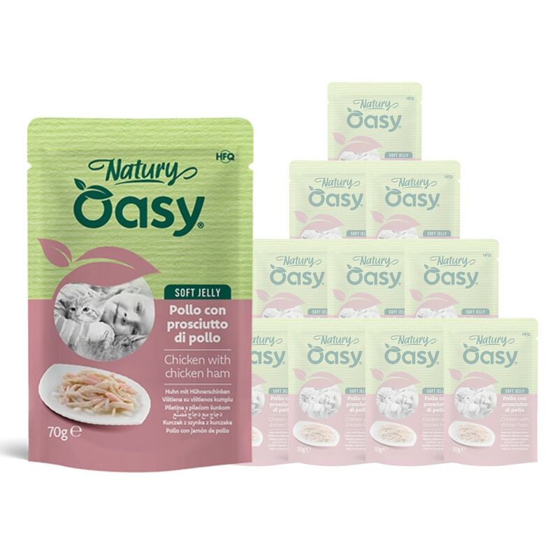 Oasy Natury cat adult Pollo con Prosciutto di pollo 70 gr