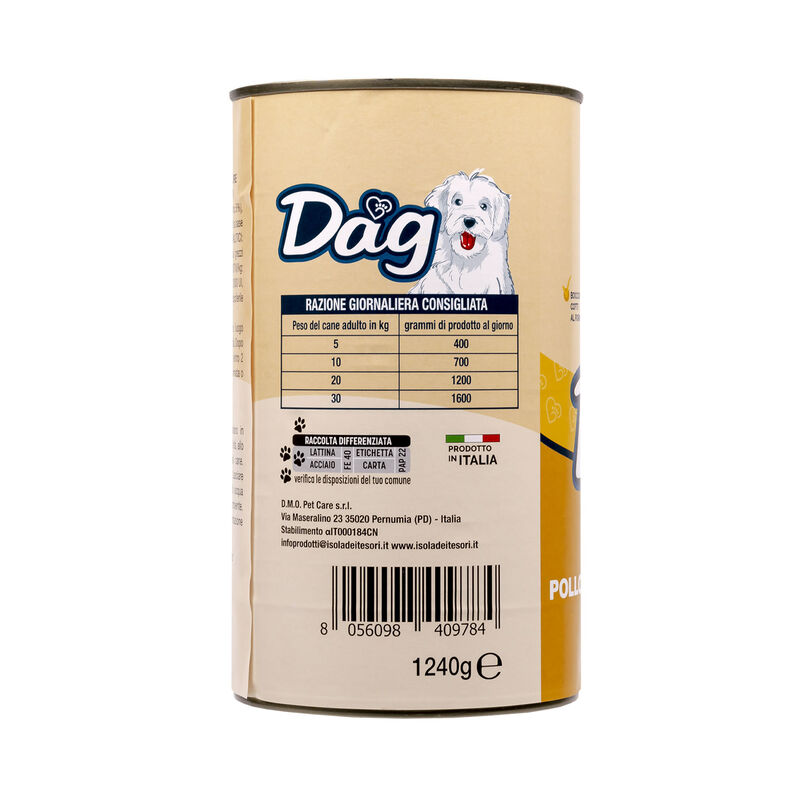 Dag Dog Adult All Breeds Pollo tacchino e verdure 1240 gr