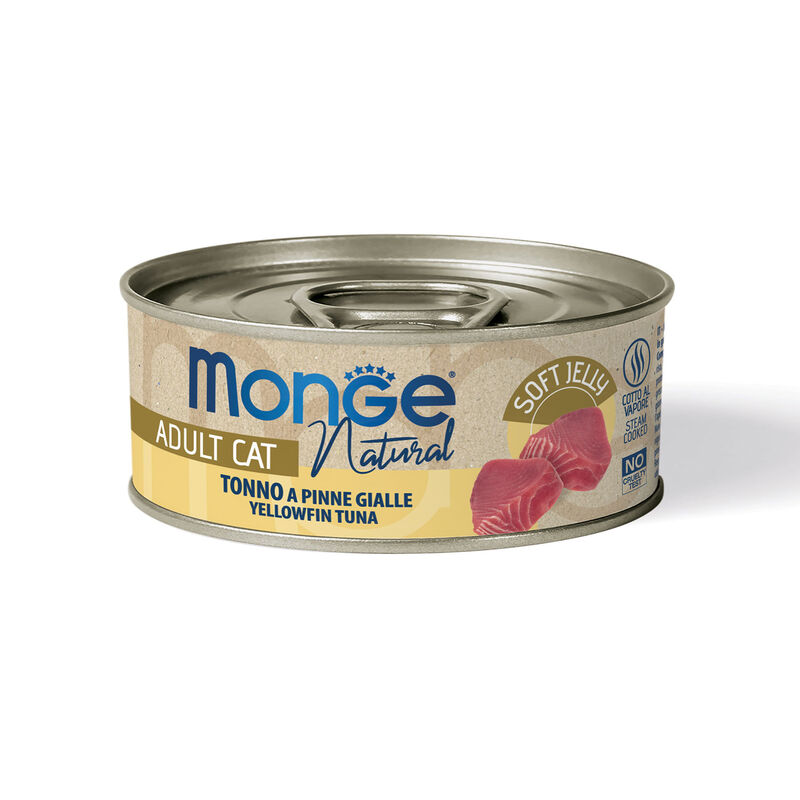 Monge Natural Cat Adult Tonno a pinne gialle in jelly 80 gr