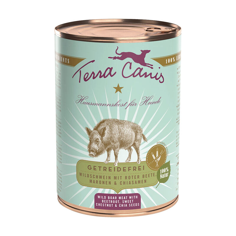 Terra Canis Dog Grain Free Cinghiale con Barbabietola, Castagna e Semi di chia 400 gr
