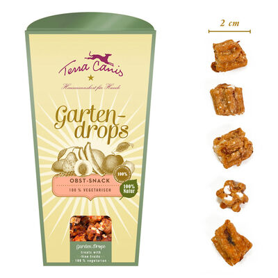 Terra Canis dog Snack Garten-Drops Prelibatezze di frutta 100% 100 gr.