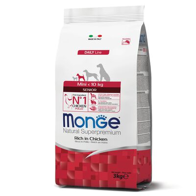 Monge Natural Superpremium Crocchette per cani anziani Pollo 3 kg