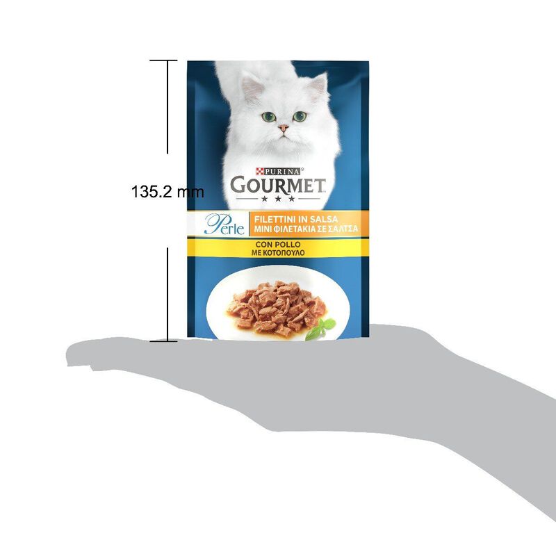 Gourmet Perle Cat Adult Filettini in Salsa con Pollo 85 gr