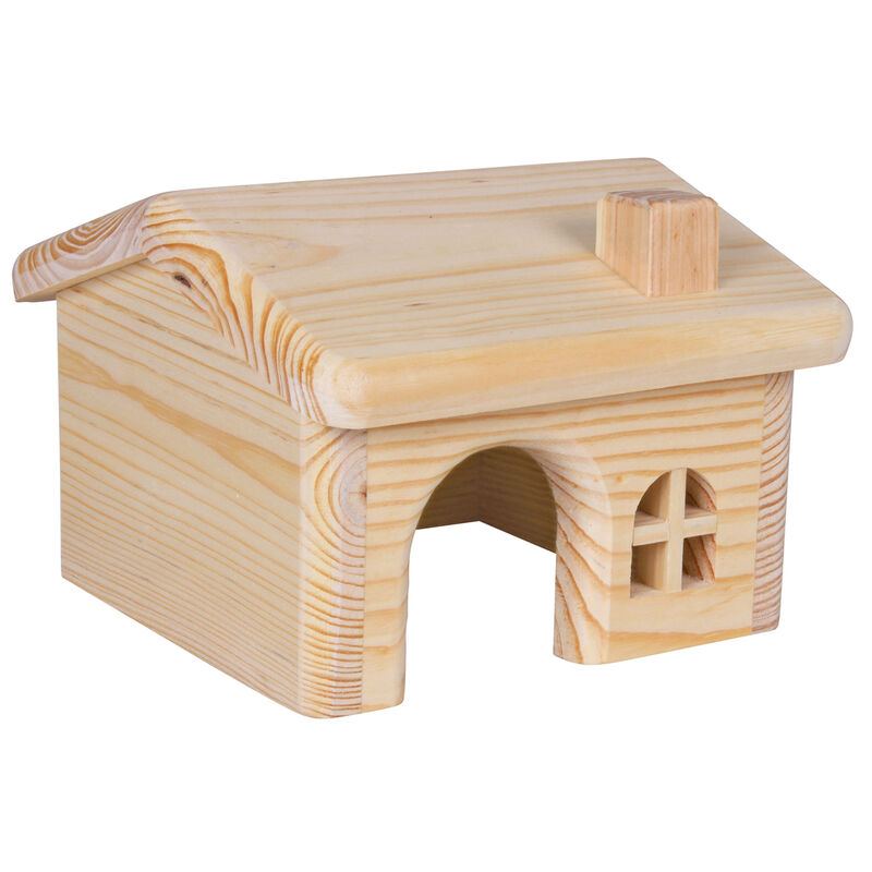 Trixie casetta in legno per piccoli roditori 15x11x15 cm