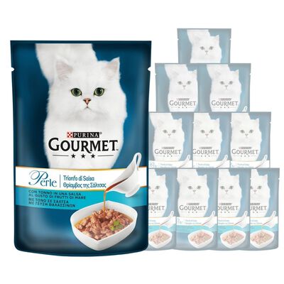 Gourmet Perle Cat Adult Trionfo di Salsa con Tonno 85 gr