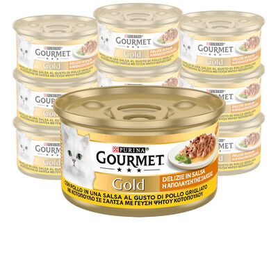 Gourmet Gold Cat Adult Delizie in Salsa Pollo 85 gr