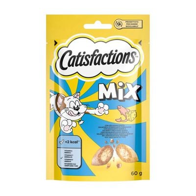 Catisfactions Snack per Gatto con Salmone e Formaggio 60 gr