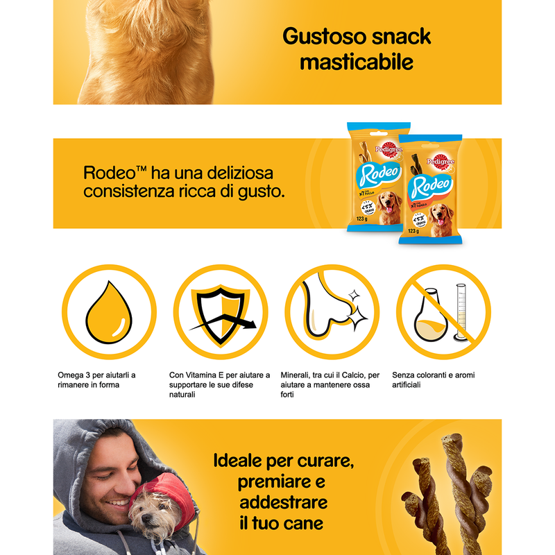 Pedigree Dog Adult Snack Rodeo al Pollo 7 pz