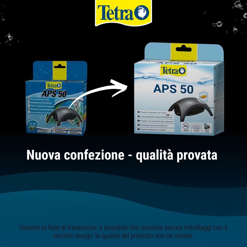 Tetra Aeratore APS Air Pump 50 Nero