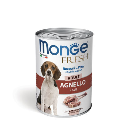 Monge Fresh Dog Adult Bocconi in paté con Agnello 400 gr
