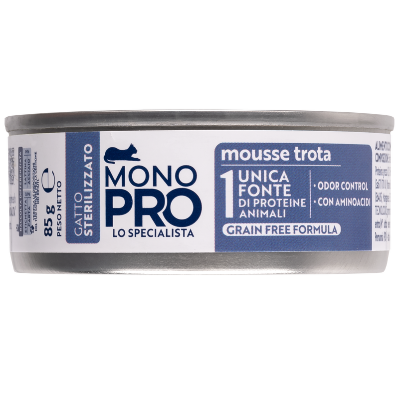 Monopro Cat Sterilised Mousse Trota 85gr