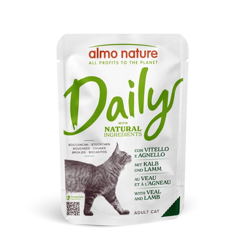 Almo Nature Daily Cat Adult Agnello e Vitello 70gr Almo Nature Daily Cat Adult Agnello e Vitello 70gr