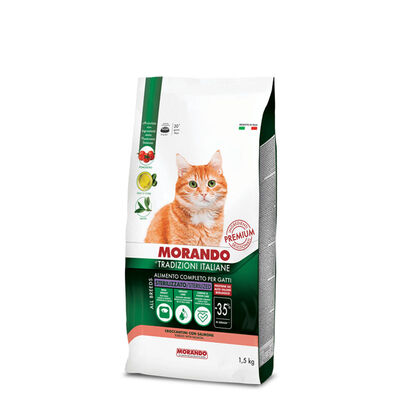 Morando Tradizioni Italiane Cat Adult Steril con Salmone 1,5kg