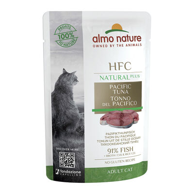 Almo Nature Tonno del Pacifico 55 gr - Alimento per gatti HFC Cat Natural Plus