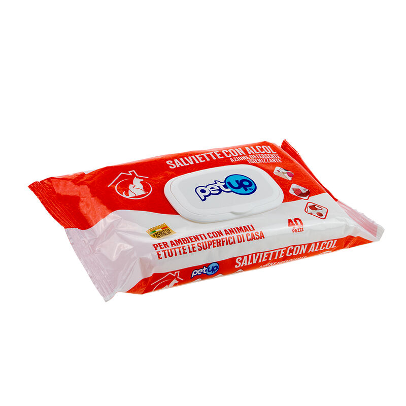 Petup Salviette con Alcol Igienizzanti 40 pz