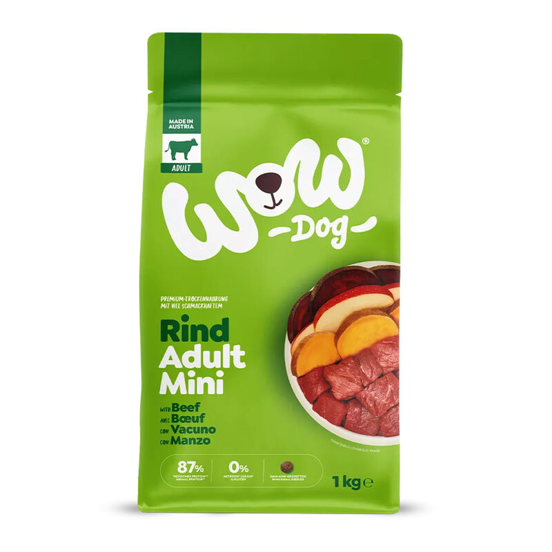 Wow Dog Adult Mini Manzo con mela e barbabietola 1kg